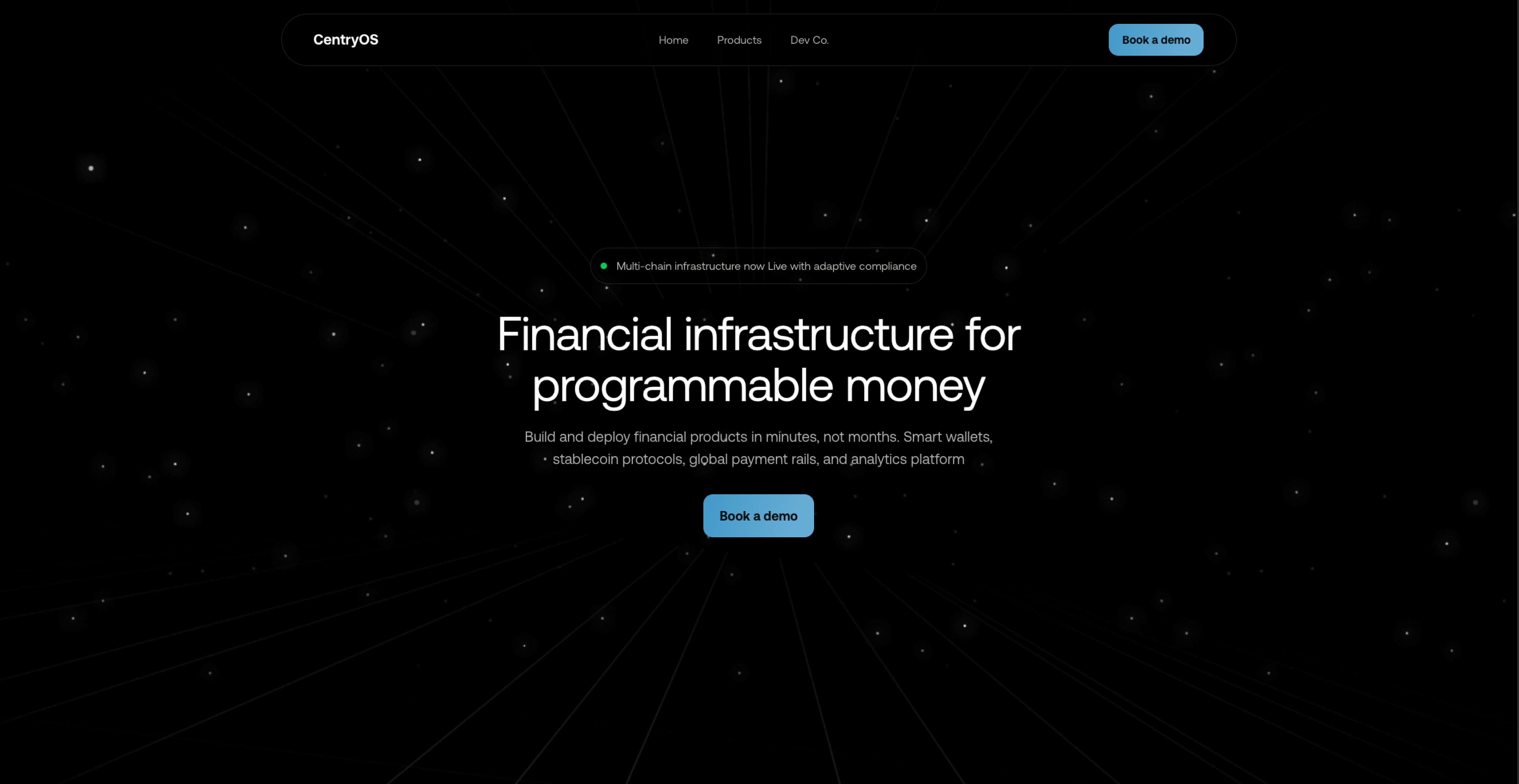 CentryOS Landing Page